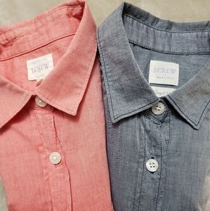 J. Crew Factory Pair of Perfect Fit Button Down